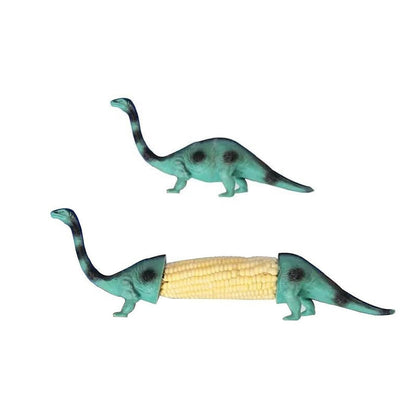 🦕💥2026 New Dinosaur Corn Holders for Corn On The Cob - Funny Corn Cob Holder for Kids and Adults with Stainless Steel Prongs