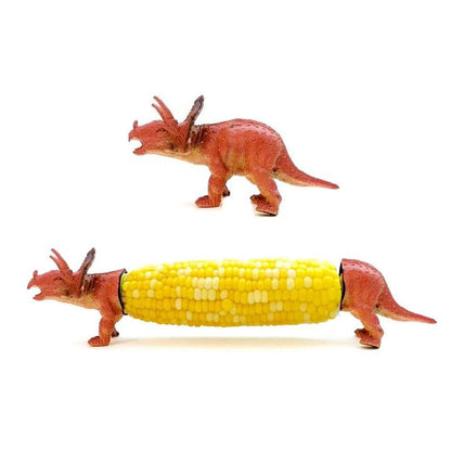 🦕💥2026 New Dinosaur Corn Holders for Corn On The Cob - Funny Corn Cob Holder for Kids and Adults with Stainless Steel Prongs