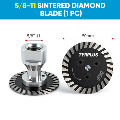 Professional 50mm (2") Diamond Grinding & Cutting Disc with RemovabIe FIange for Tile & Stone