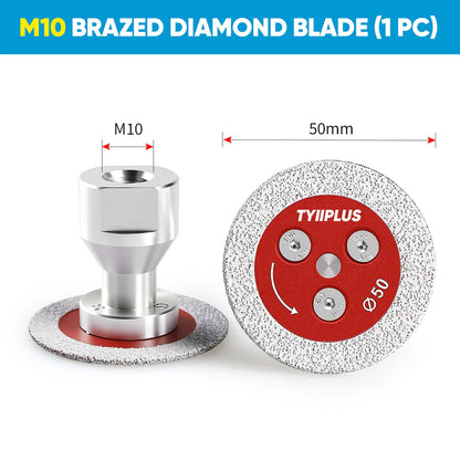 Professional 50mm (2") Diamond Grinding & Cutting Disc with RemovabIe FIange for Tile & Stone