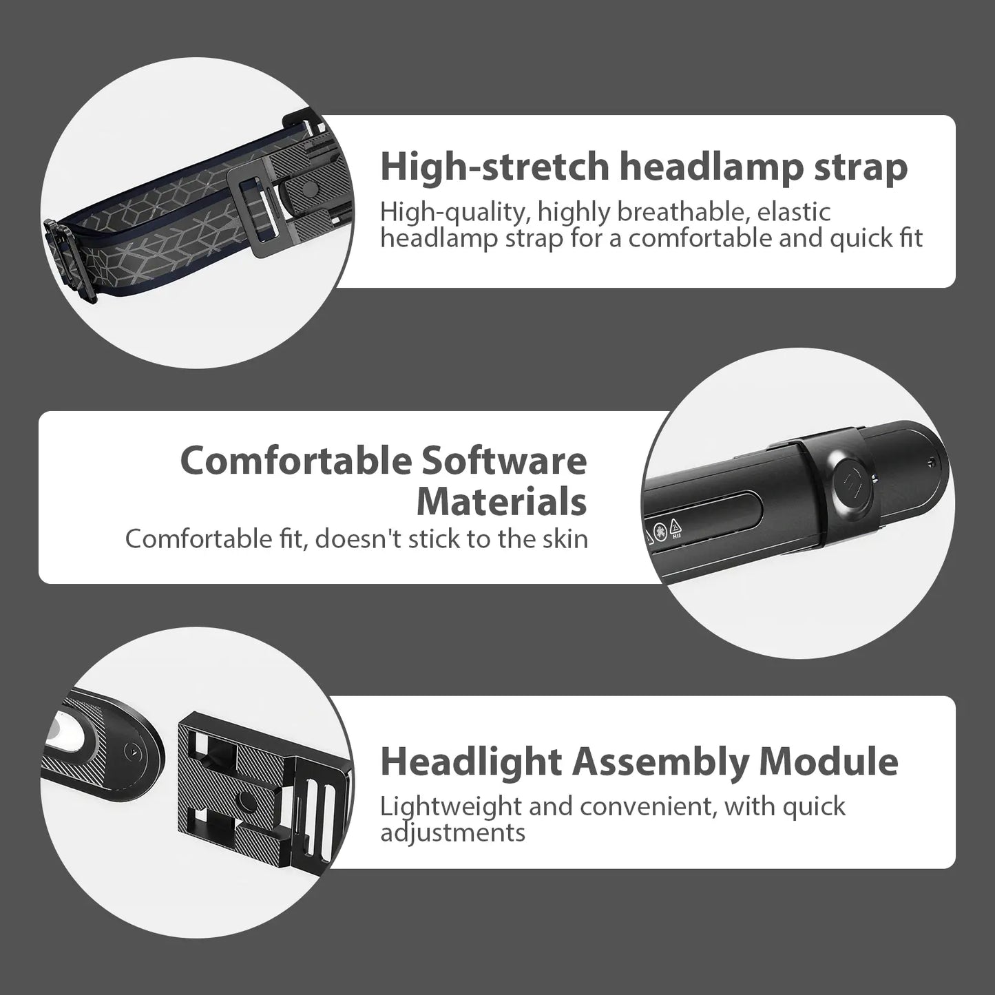 Ultra-Flexible 3-in-1 LED Work Light: Motion Sensor, Magnetic Base & Wearable Light
