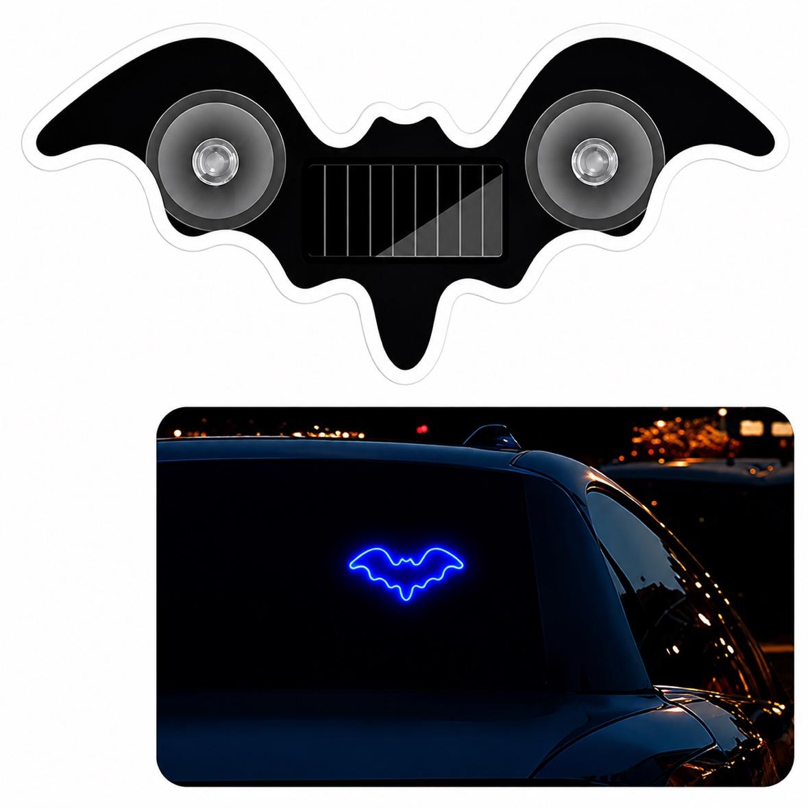 🦇Solar-Powered Bat Night Car Light
