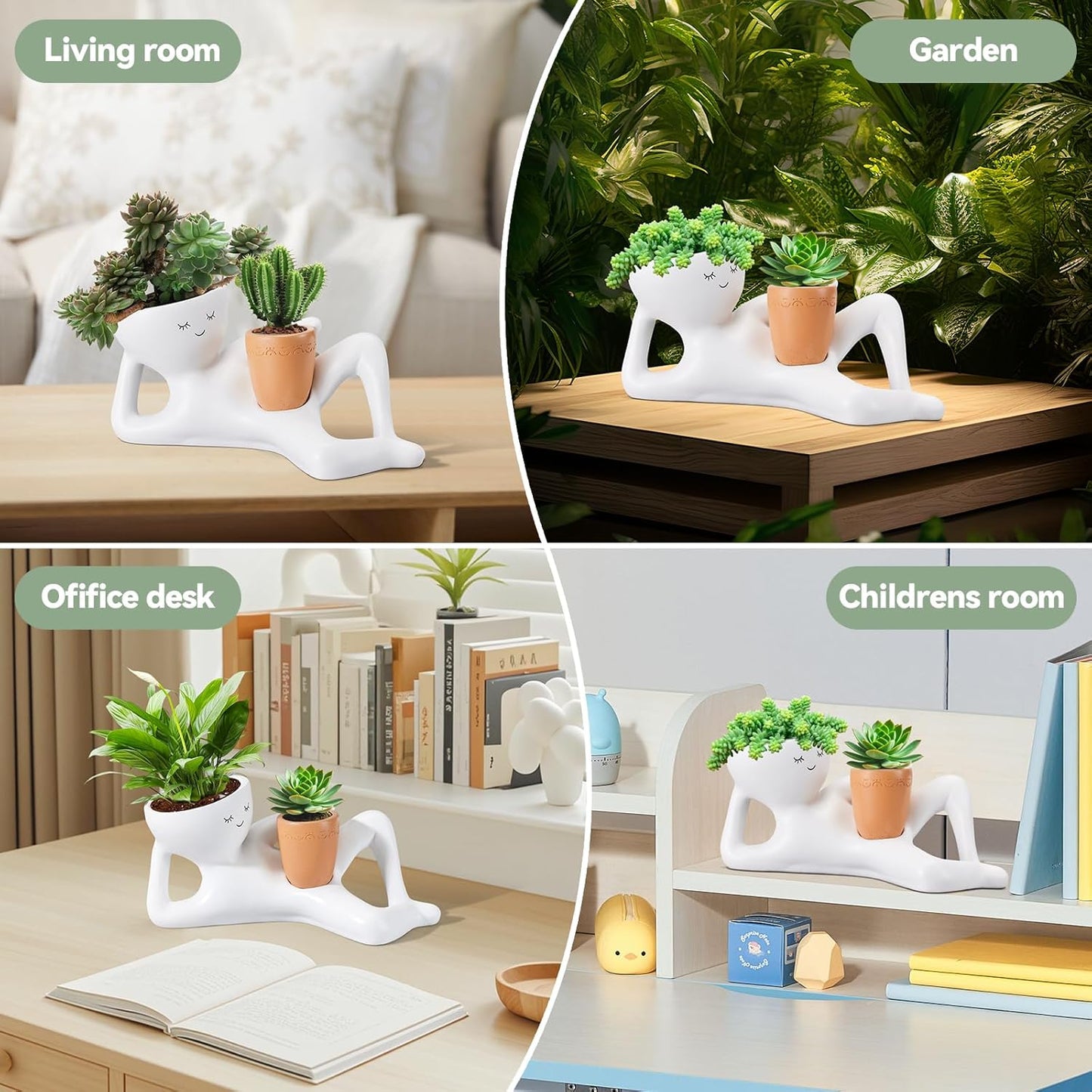Lazy Guy Funny Plant Pots