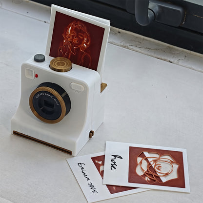 TYII™☕📸3D Printed One-Touch Latte Art Camera – Coffee Stencil Printer