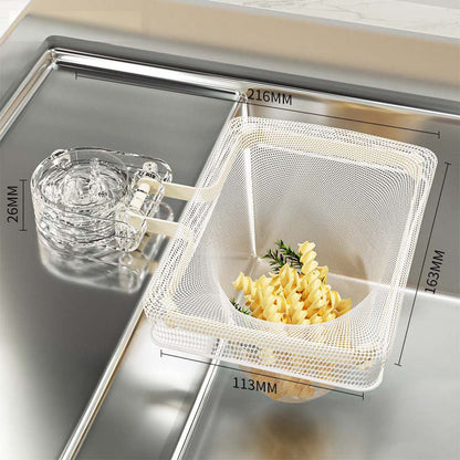 Kitchen Sink Strainer Basket with Suction Pad – Includes 50 Disposable Mesh Bags