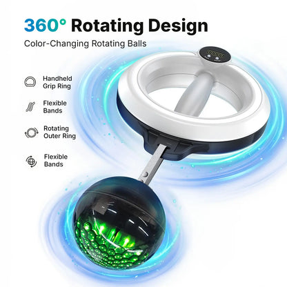 TyiiPLUS 360° Rotating Wrist & Forearm Trainer with LED Display for Men and Women