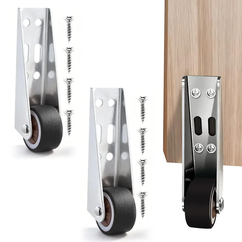 TYIIPLUS™ Heavy Duty Furniture Roller Wheels – 110LBS Low Profile Sliding Casters for Cabinets, Doors, Drawers & Plant Stands