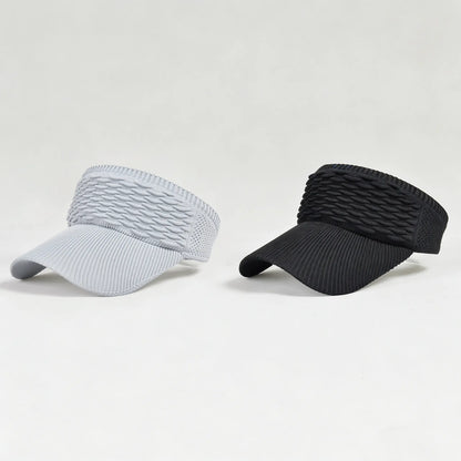 2-Pack Women’s Open-Top Breathable UV-Protection High-Ponytail Sun Visor