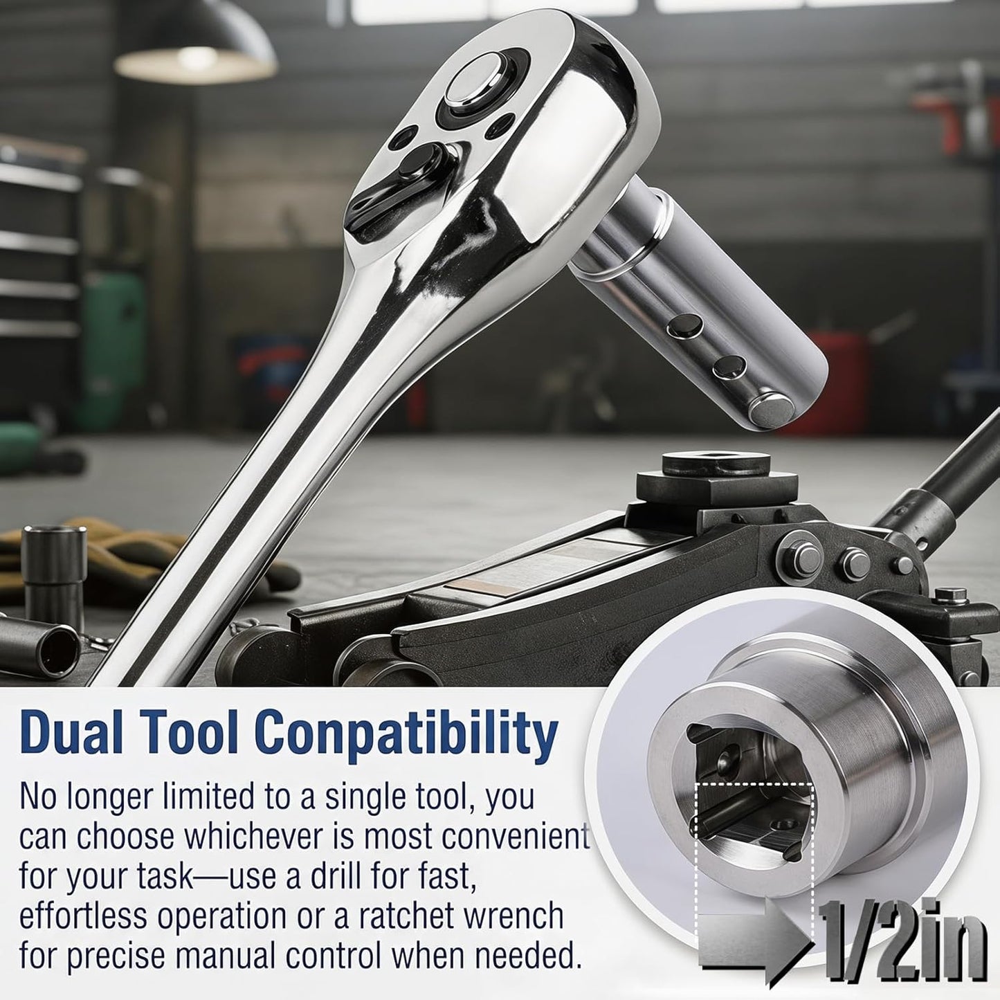Trailer Jack Drill Adapter