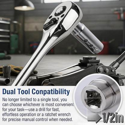 Trailer Jack Drill Adapter