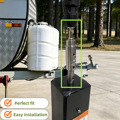 Trailer Jack Drill Adapter