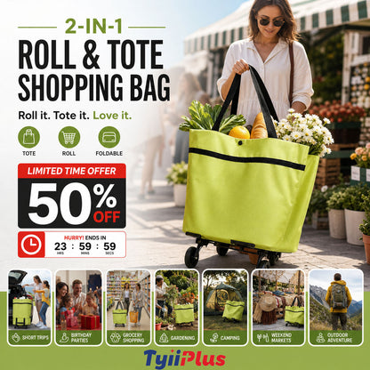 🔥HOT SALE 50% OFF🔥Foldable 2-in-1 Shopping Bag