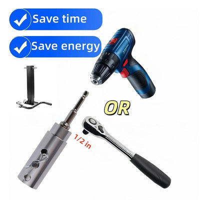 Trailer Jack Drill Adapter