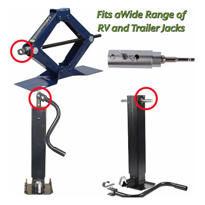 Trailer Jack Drill Adapter