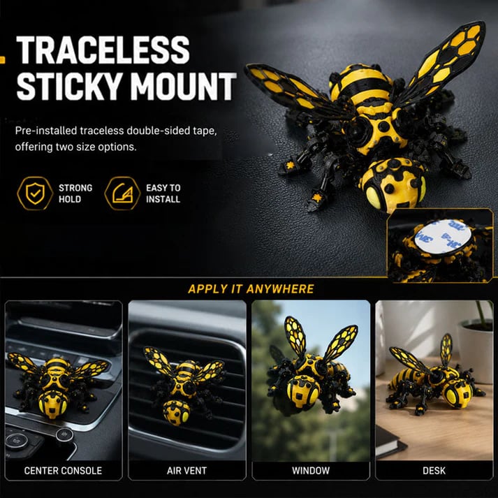 Cyber Mechanical Bee Figurine 🐝