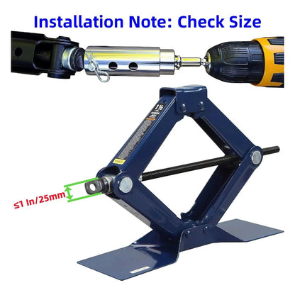 Trailer Jack Drill Adapter
