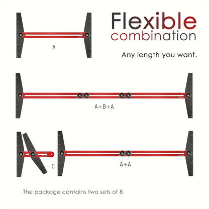 Professional Adjustable Stair Tread Template Tool Set