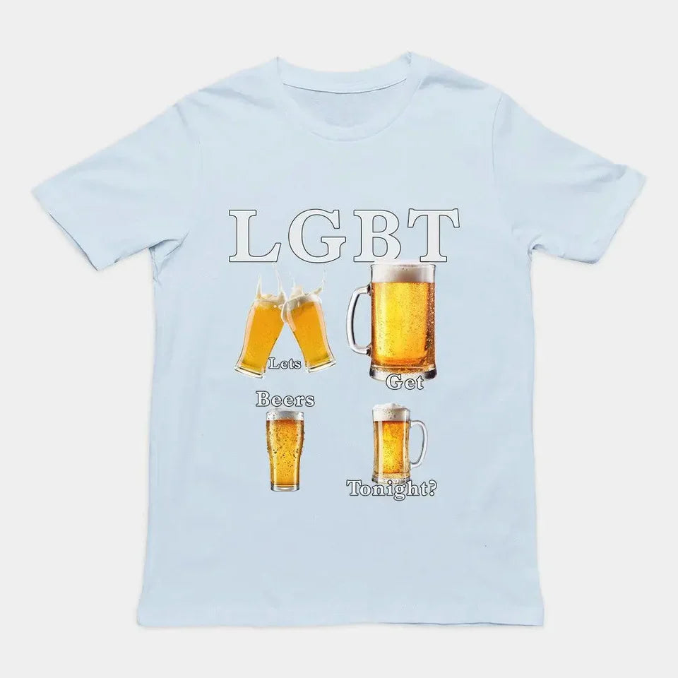 😂🍻LGBT – Let's Get Beers Tonight T-Shirt