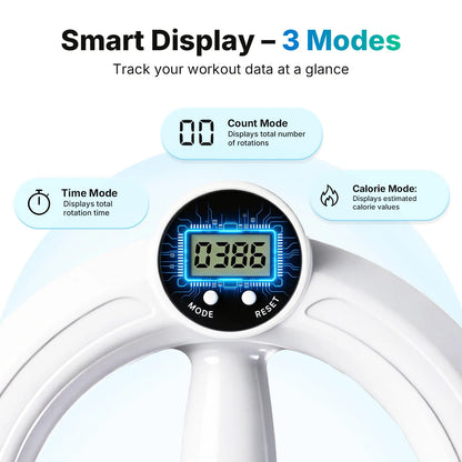 TyiiPLUS 360° Rotating Wrist & Forearm Trainer with LED Display for Men and Women
