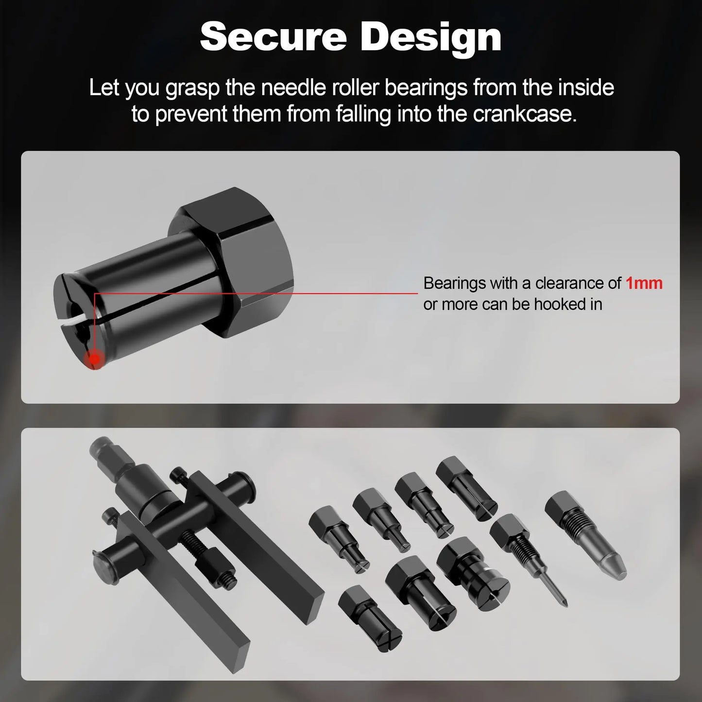 10PCS Blind Hole Bearing Puller Kit – Motorcycle Wheel Inner Bearing Removal Tool Set (0.31"–0.98")