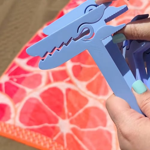 🦖 Dinosaur Shape Beach Towel Clips | Windproof Sand Secure Holder (4 Pcs)