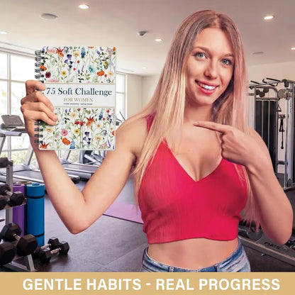 📗75 Soft Challenge Journal For Women | The Gentle Habit Tracker That Helps You Finish What You Start