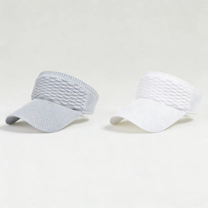 2-Pack Women’s Open-Top Breathable UV-Protection High-Ponytail Sun Visor