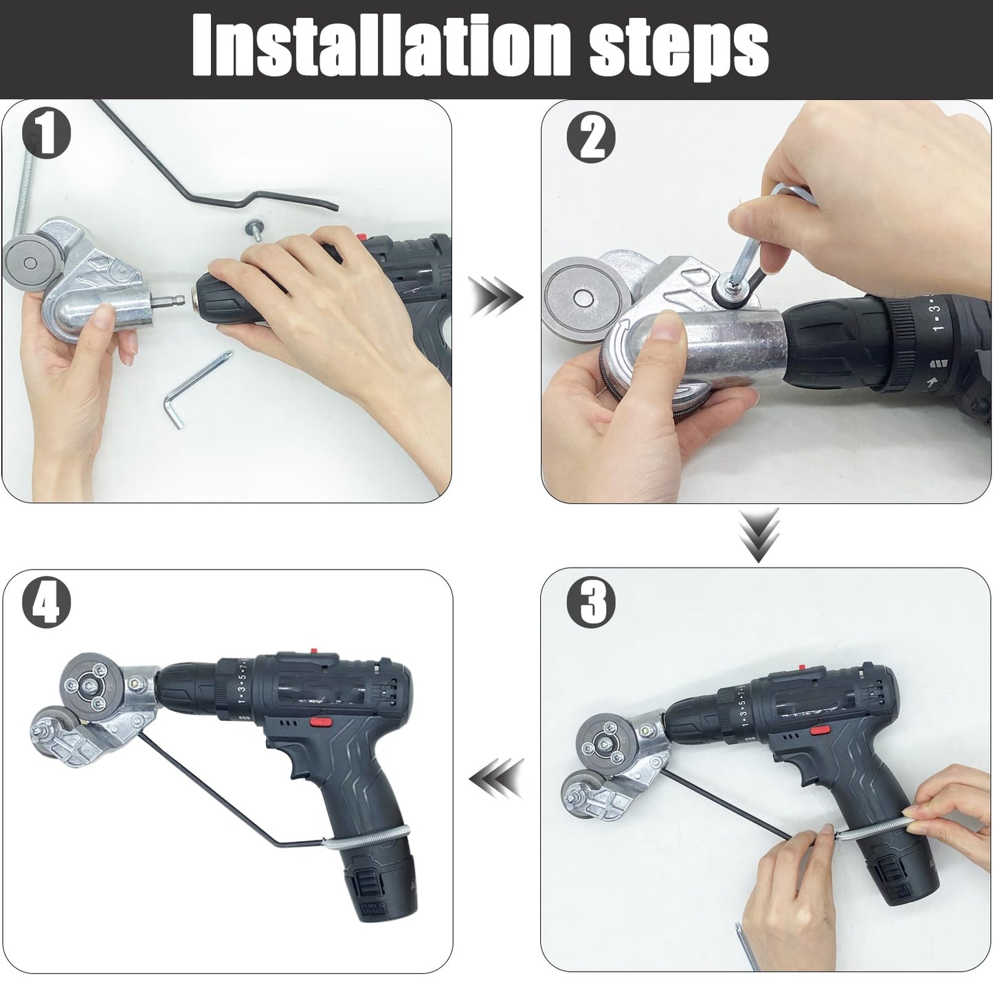 TYIIPLUS™ Electric Drill Plate Cutter Attachment