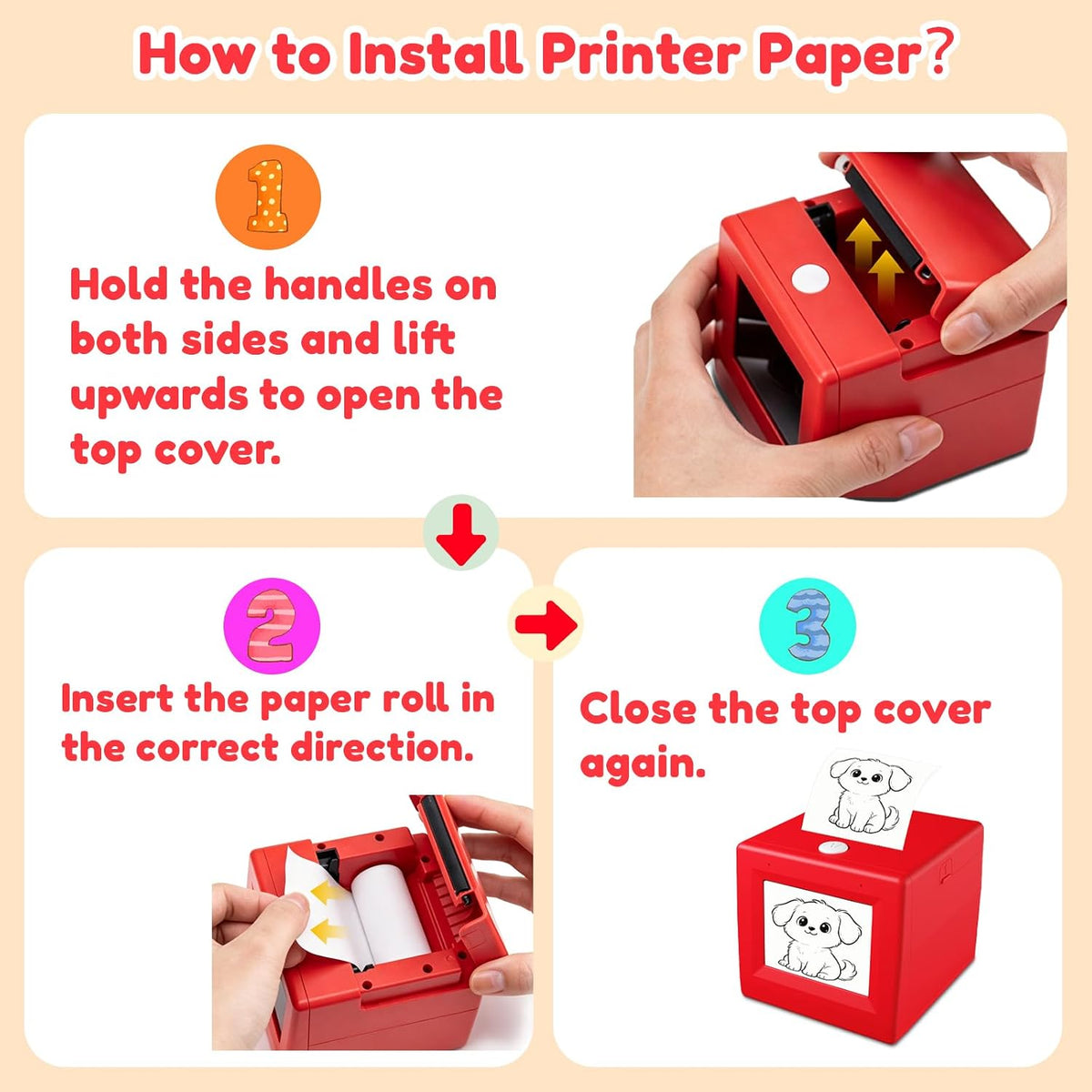 TYIIFIND AI Voice-Activated Mini Sticker Printer