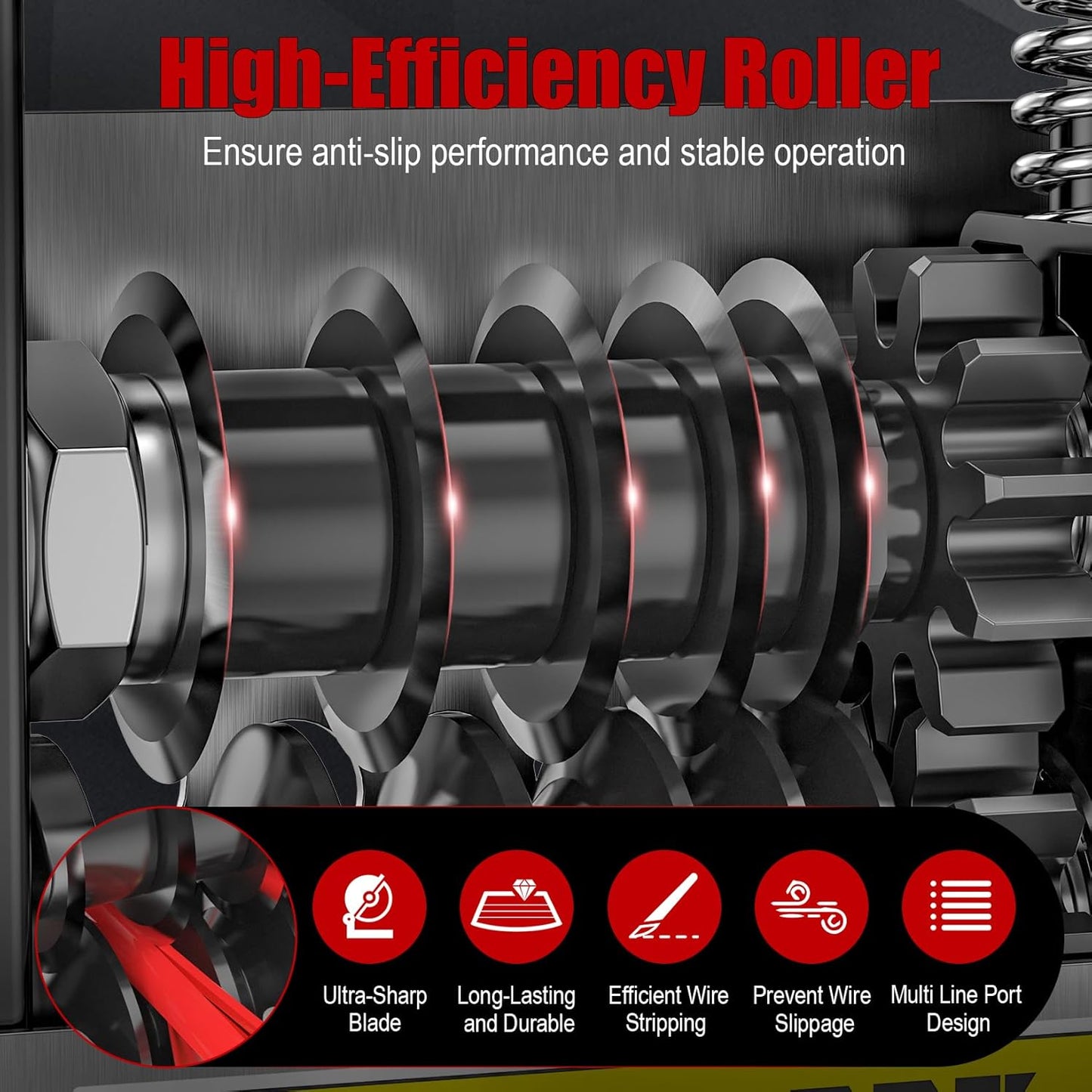 Manual & Electric Dual-Mode Wire Stripping Machine With 6 Channels for 3–17mm Cables