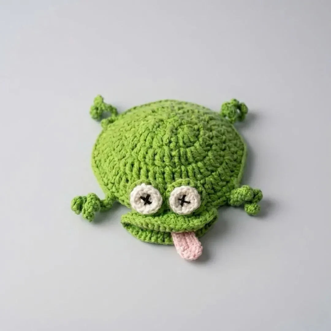 ☕Funny Lizard Crochet Coaster