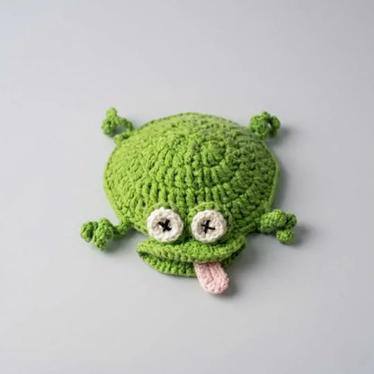 ☕Funny Lizard Crochet Coaster