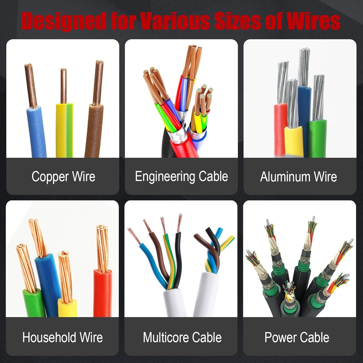 Manual & Electric Dual-Mode Wire Stripping Machine With 6 Channels for 3–17mm Cables
