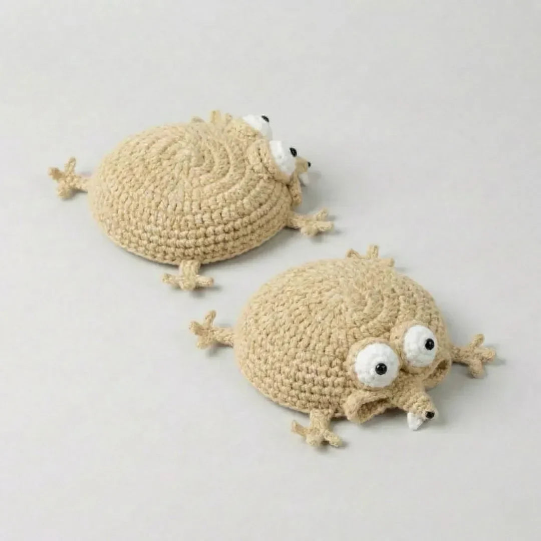 ☕Funny Lizard Crochet Coaster