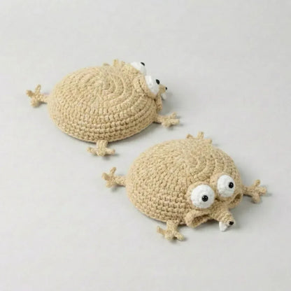 ☕Funny Lizard Crochet Coaster