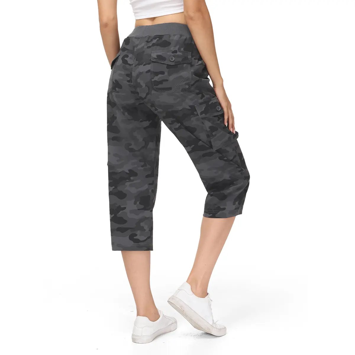 Women's Lightweight Hiking Capris: Quick-Dry, 6 Pockets, Loose Fit
