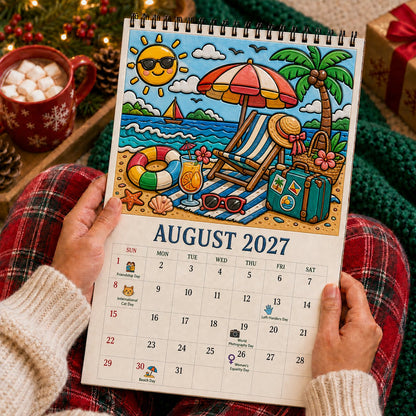 🎨Color Your Year 2027: Creative Coloring Calendarr📅