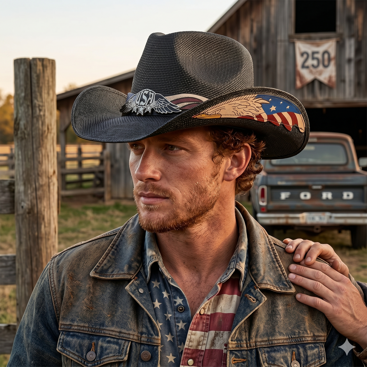 🇺🇸 America 250 Patriot Cowboy Hat