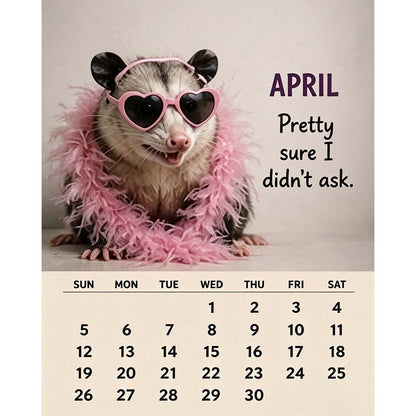 🐭2027 Opossum Calendar - 12 Months of Moods