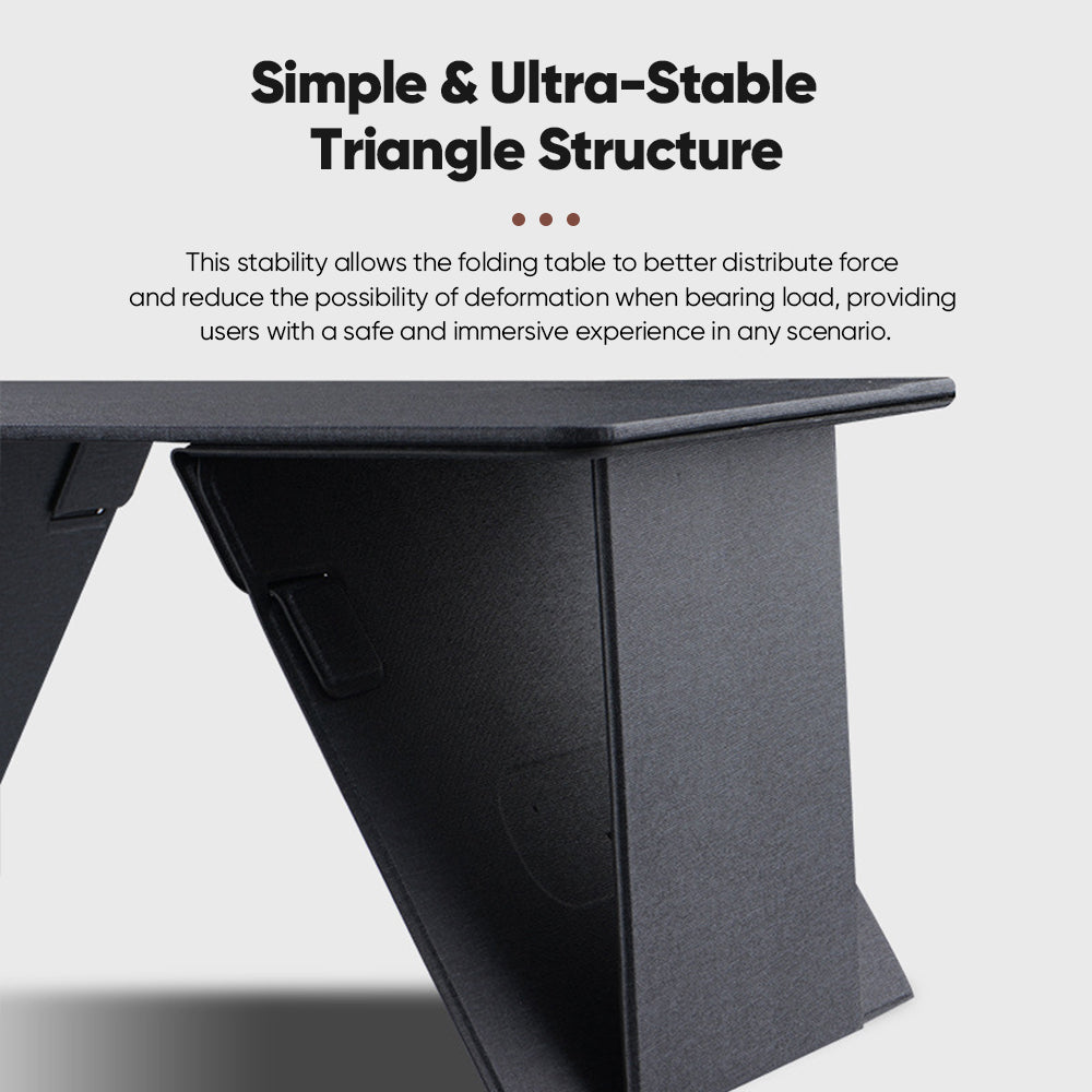 TYIIPLUS Ultra-Slim Foldable Laptop Desk with Integrated Wireless Charging