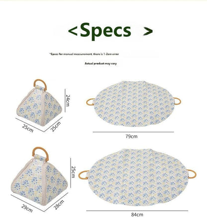 🌿 Foldable Waterproof Picnic Blanket with Carry Handle – Thick Padded Outdoor Mat for Beach, Camping & Travel