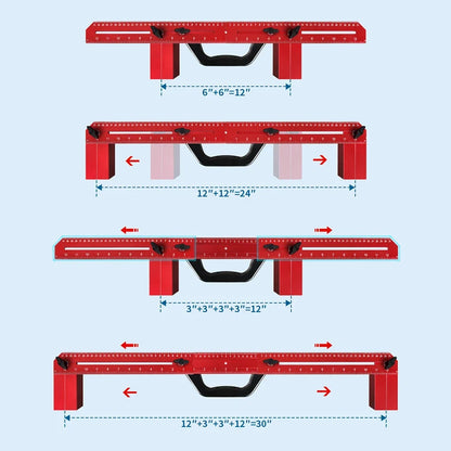 TYIIPLUS Adjustable Woodworking Framing Stud Layout Tool (Up to 30")