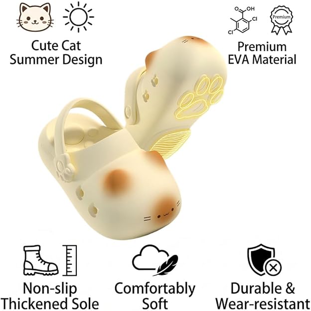 PawClogs - Cat Clogs with Paw Print