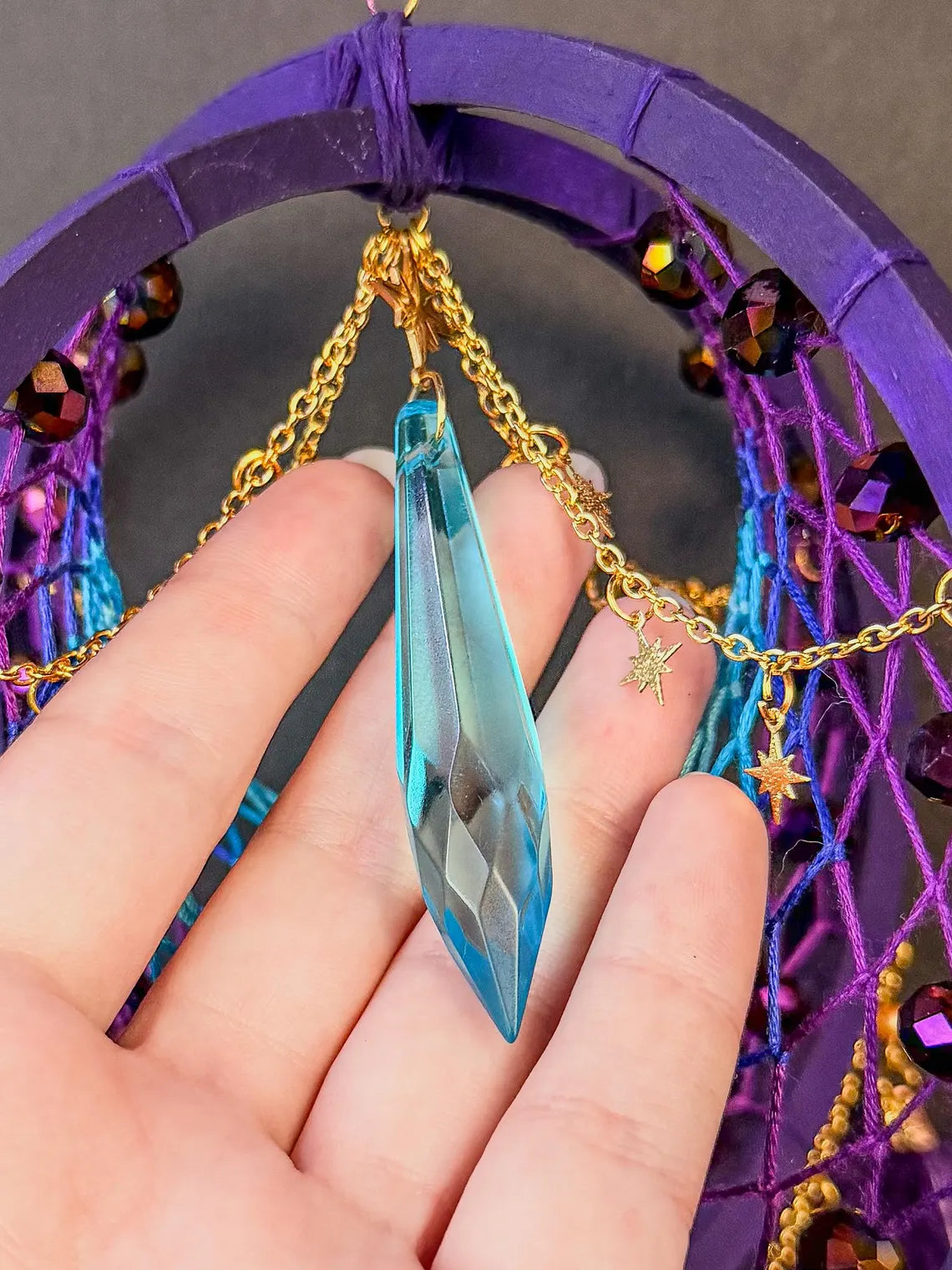 3D Mystical Crystal Dreamcatcher