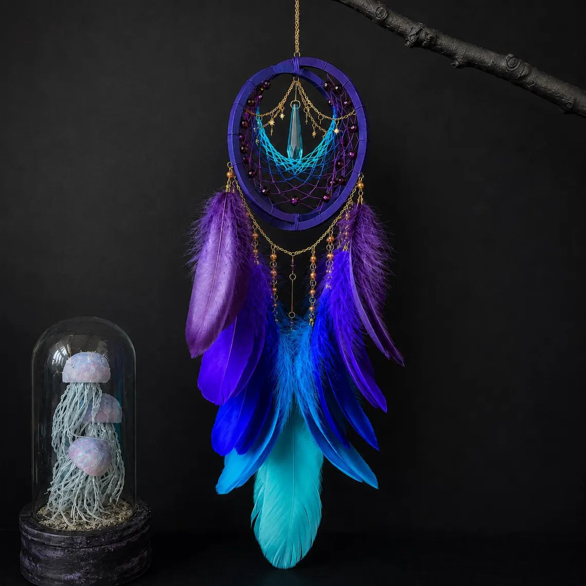 3D Mystical Crystal Dreamcatcher