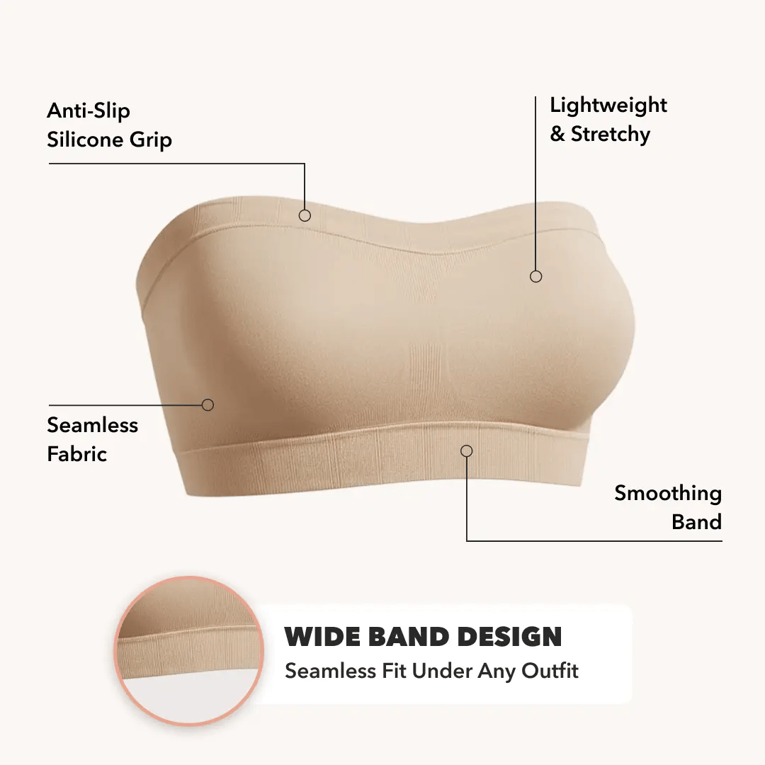 💖💃Convertible Strapless Push-Up Bra – Anti-Slip Support with Removable Straps