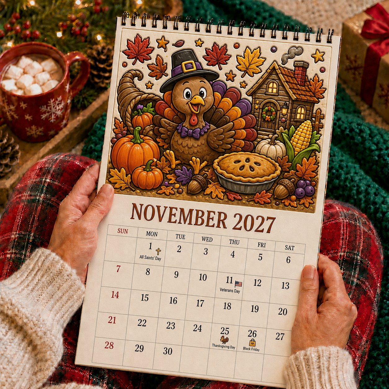 🎨Color Your Year 2027: Creative Coloring Calendarr📅