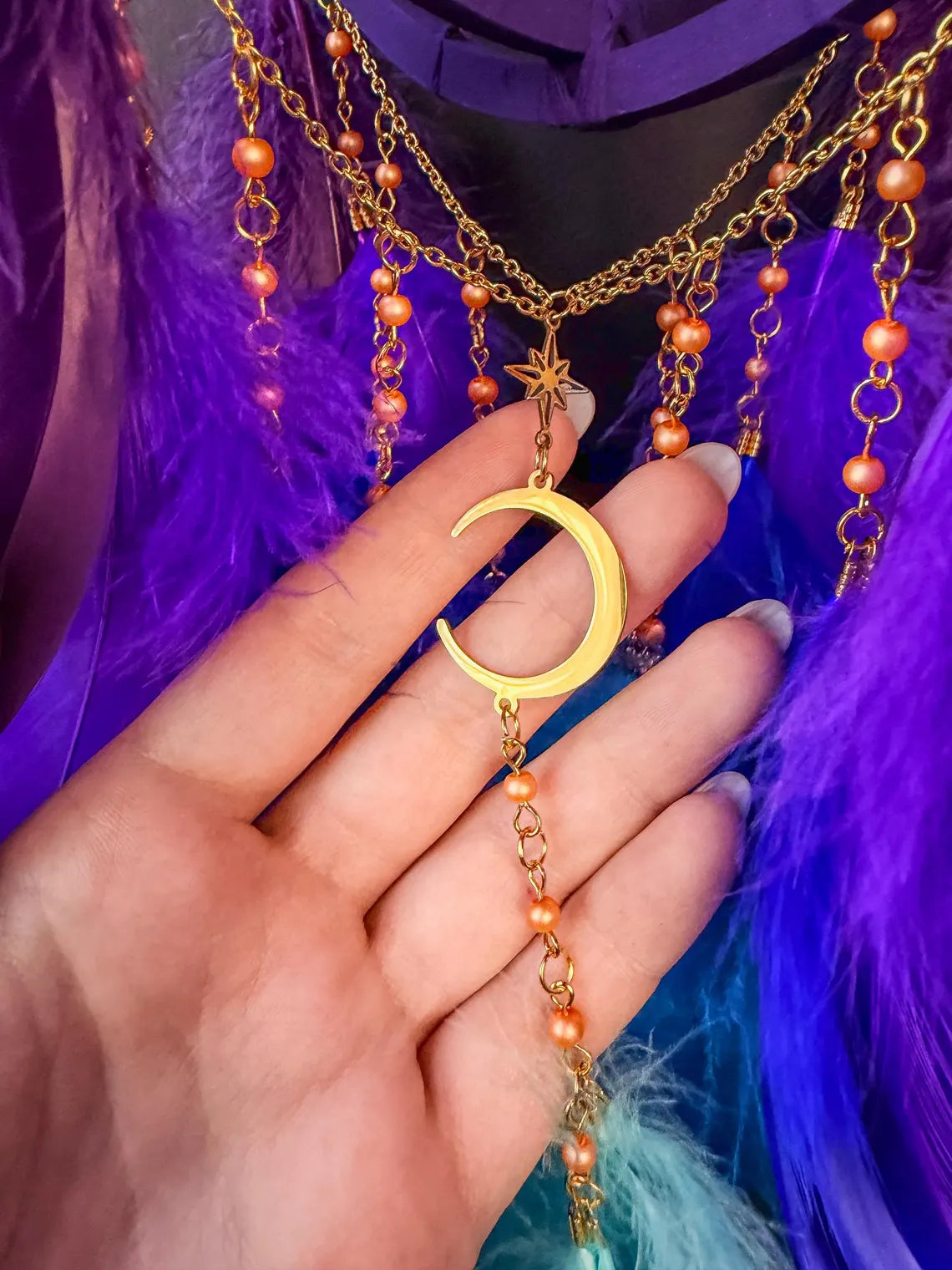 3D Mystical Crystal Dreamcatcher
