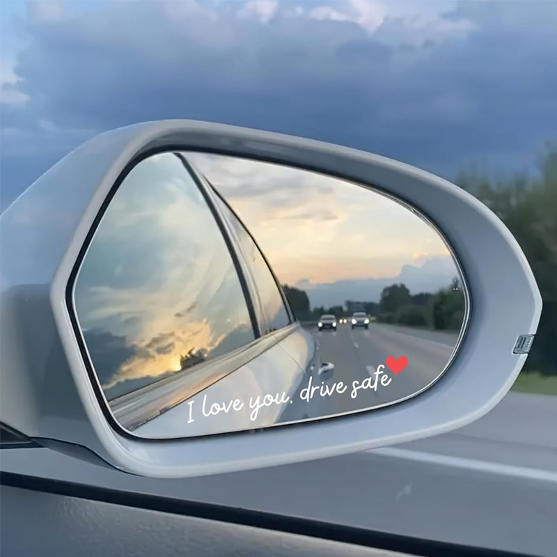 💖“I Love You Drive Safe“ Mirror Sticker