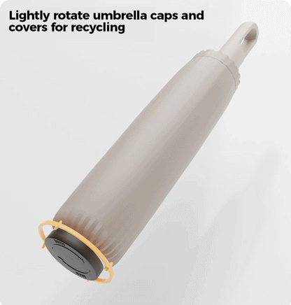 Portable Three-Fold Automatic Umbrella with Concealed Retractable Umbrella Cover